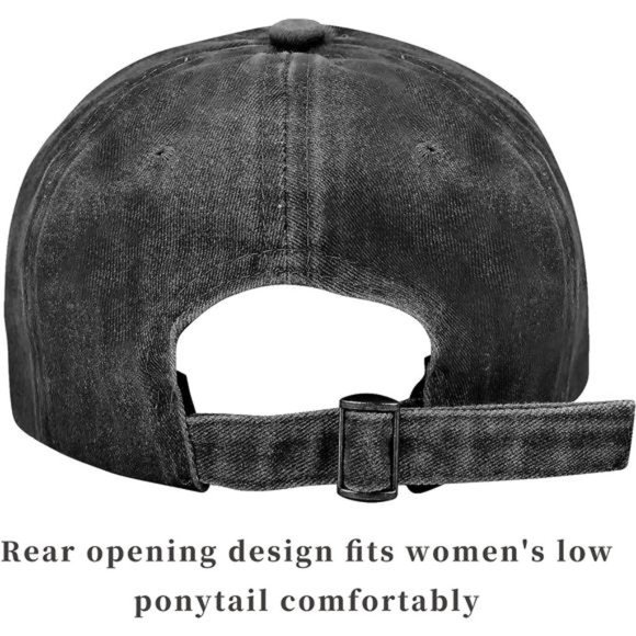 Baseball Cap Unisex Vintage Washed Distressed Cap,Retro Adjustable Dad Hats - Picture 5 of 6